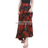 T-SK006 Traditional Bohemia Women Chiffon Maxi Skirt thumbnail-5