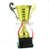 Custom Gold Bowl Trophy Cup With Wooden Base thumbnail-2