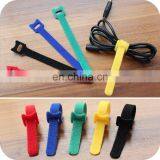Manufacturer Custom Self Locking Adjustable Hook Loop Nylon Cable Tie With Label thumbnail-5