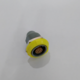 Push pull plastic 40 degree circular connectors 10pin with yellow nuts