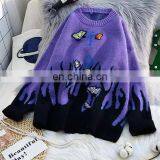 DiZNEW Custom High Quality Thick Winter Ladies Wool/Cotton Women Jacquard Sweater thumbnail-2