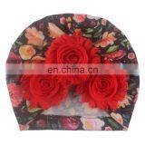 Babys Kids Bows Print Hat thumbnail-2