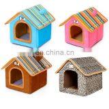Unique Factory Portable Small Cheap Folding Felt Wholesale Soft Big Home Luxury Indoor Large Cat Pet Dog House thumbnail-1