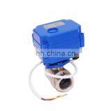 12V 24V Stainless Steel 2 Way Electric Motorized Ball Valve DN15 DN20 DN25 thumbnail-2