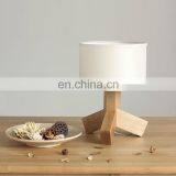 Zhongshan Wholesale Supplier Wooden Table Lamp Fabric Lamp Shade With E27 Buld Design Light thumbnail-3