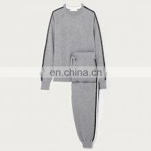 Outdoor Custom Cashmere Silk Knit Pullover Luxury Loungewear Women Sets thumbnail-1