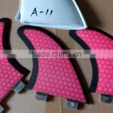 Fiberglass honeycomb surfing fin FCS and FUTURE type