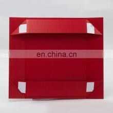 Foldable Red Custom Logo Printing a4 Shallow Magnetic Gift Packaging Box With Ribbon thumbnail-4