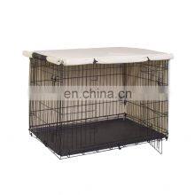 Wholesale Custom Small Collapsible Safe and Secure Dog Cage Stainless Steel Pet Cage Covered thumbnail-3
