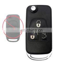 3 Buttons Flip Folding Remote Smart Car Key Fob Shell Cover Case For Mercedes Benz thumbnail-4