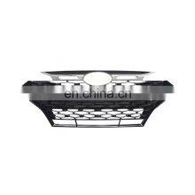 Front Honeycomb Grill Auto Parts Car Front Grill Radiator Mesh Chrome Black Frame Style for Hyundai Elantra 2019-2021 thumbnail-1