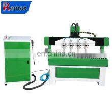 1212 3D Cnc Router Woodworking Machine 4 Heads 4 Axis Cylinder Wood Cnc Router thumbnail-3