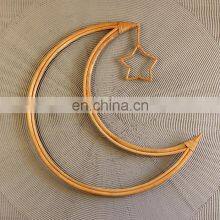 Set Moon And Hanging Star Rattan Wall Decor WIcker Wall Decoration Wholesale Vietnam Supplier thumbnail-1