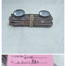 Rectangular Willow Stick Candle Holder thumbnail-3