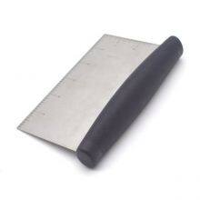 Dough Bench Scraper With Ruler Kitchen Baking Pastry Cutter Grip Handle Pastry Cutter thumbnail-5