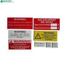 Solar System Warning Label PV Safety Label Kits Warning or Indication Label thumbnail-5