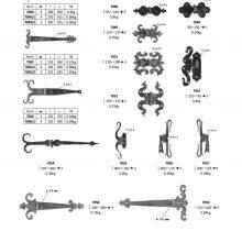 Wrought Iron Components Forged Elements Sheet Lock Plate Inactive Lock Box Trim for Gate Railing Handrail Balustrade thumbnail-3