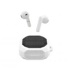 TWS Solar Panel Charging Earbuds Mini Touch Wireless Earphones thumbnail-6
