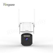 Ringsee Wireless Solar Panel Powered 360 PTZ Outdoor IP Cameras PIR Sensor WIFI CCTV Battery With SIM Card Solar Camera thumbnail-1
