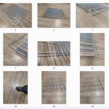 Warehouse Standard Size Flare Waterfall Welded Galvanized Steel Metal Storage Wire Mesh Decking for Pallet Racking thumbnail-4