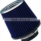 UNIVERSAL FITMENT 3" RACE PERFORMANCE COLD BLUE AIR INTAKE CONE FILTER