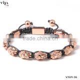 High Quality Stainless Steel Buddha Bracelet PVD Plated Real 18k Gold Color thumbnail-5