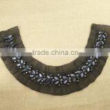 New Arrival Handmade Embroidery Beaded Neckline for Garments HY003 thumbnail-2