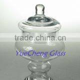 Glass Beautiful Candy Jar With Lid Handmade thumbnail-1