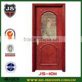Rural Flower Carving Solid Birch Wood Glass Door Designs for Interior thumbnail-4