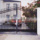 Arc Top Wrought Iron Residential Driveway Fence Gate thumbnail-3