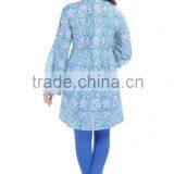 Cotton Hand Block Printed Women TopFashionable Women Kurtis Handmade Tunic Kurtis Blouse thumbnail-2