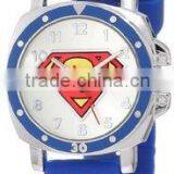 Waterproof Quartz Movement Silicon Superman Watch for Kids thumbnail-2