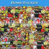 HD-011 CARLIKE Durable Bomb Stickers Decorative Vinyl Film thumbnail-5