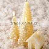 Christmas Tree Style Pillar Candle With Vanilla Scent thumbnail-1