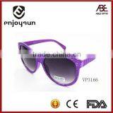 colorful fashion cheapest China made branded sunglasses with grid pattern