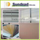 Wholesale 50mm Faux Wood Venetian Blinds, Manual Control System , Room Darkening Plantation Blinds thumbnail-1