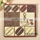 Coffee Shop Style 100% Virgin Wood Pulp Food-grade Printed Tissue Paper Napkin for the Restaurant Decoration