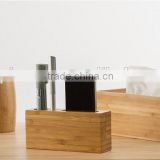 Hand made bamboo pen holder,office multifunctional stationery stand, cellphone holder
