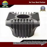 Wire edm aluminum alloy heat sink with anodized
