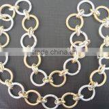 Metal Belt Made By Gold And Silver Aluminum Chains