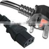 U.K. BSI Power Cord with computer connector