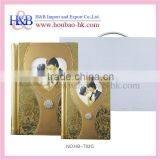 Gold crystal indian wedding photo album design