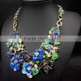 Colorful Flower Necklace For Women Fashion Necklace Collar Jewelry New Design thumbnail-2