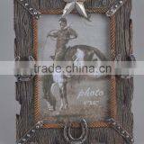 Cowboy Cross Necklace Photo Frame Polyresin Home Decor thumbnail-4