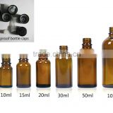 10ml Essence Oil Bottle Amber Col. Glass Bottle Essential Oil Bottle Explosion-proof bottle caps