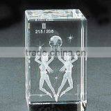 Pure Crystal Cube Laser Girl for Birthday Gift Engraved (R-0110)) thumbnail-1