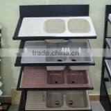Hot Model Acrylic Integral Solid Surface Kitchen Sink,artificial Stone Double Kitchen Sink ,resin Stone Sink thumbnail-2