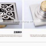 LABRAZE LE8504N Washing Machine Copper Wire Drawing Brass Floor Drains With Connector thumbnail-3