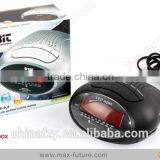 0.6 Inch LED Digital Clock Radio,Alarm Clock Radio AM/FM thumbnail-3