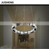 Hot Sell Modern Crystal LED Round 20cm Circle Chandelier Pendant Lights For Home Hotel Restaurant thumbnail-1